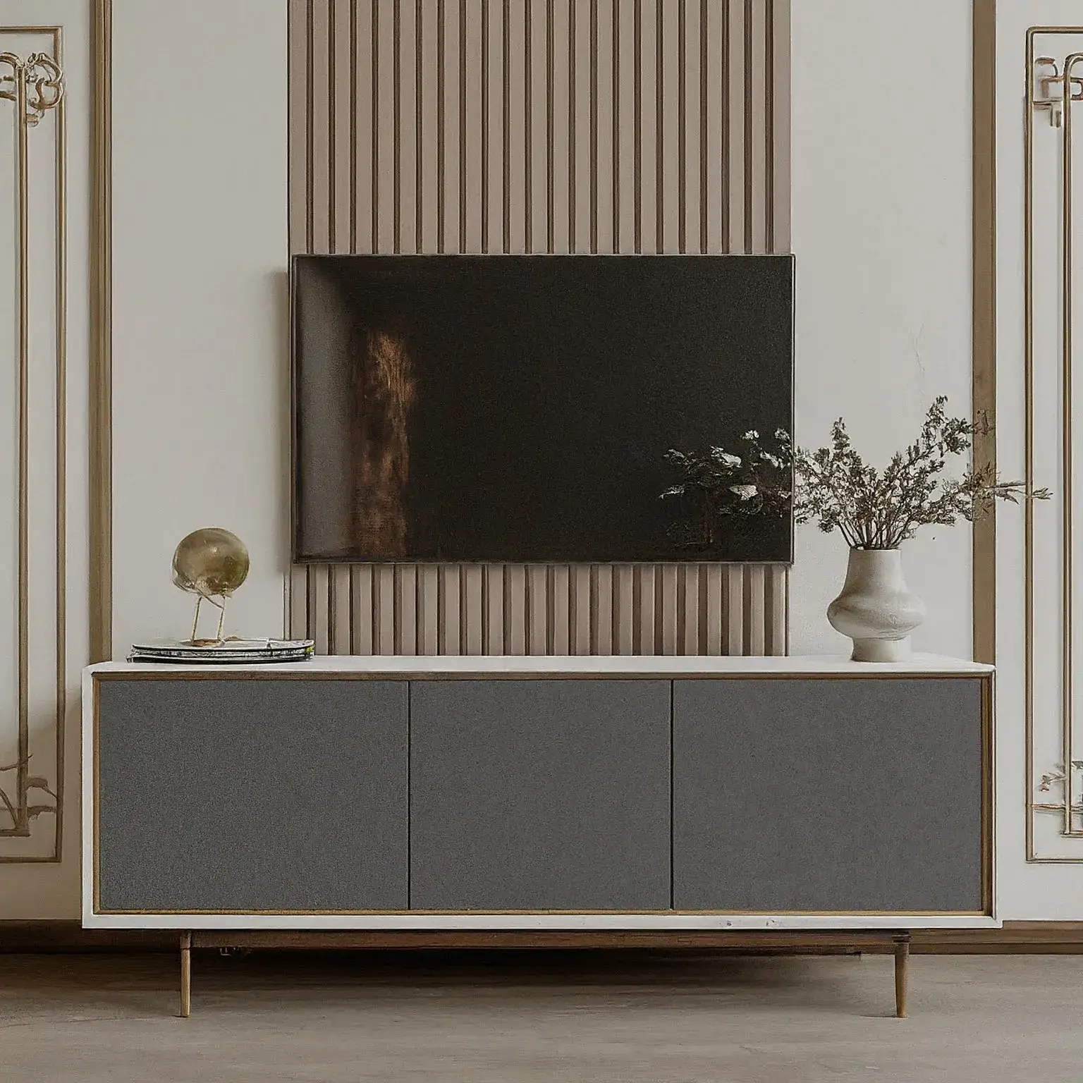 Modern TV set decor 4